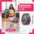thumbnail image 2 of 20 Pcs Cheerleading poms,pom poms Cheerleading with Finger for Rooters Cheering Squad Team Spirit Sports (Colorful+Gold), 2 of 4
