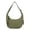 Army Green, variant on Women Nylon Crescent Bag Lightweight Water Resistant Hobo Purse Multi-Pocket Shoulder Sling Bag for Travel Shopping