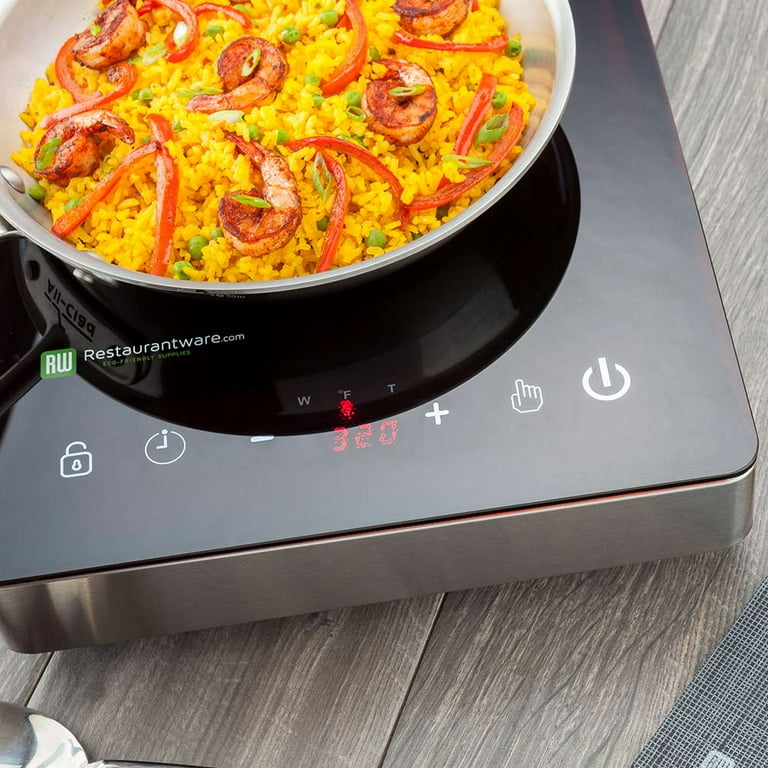 Portable Induction Cooktop, Countertop Burner Induction Hot Plate with LCD  Sensor Touch 1800 Watts