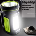 thumbnail image 2 of Linterna LED ultrapotente recargable por USB 135000 lúmenes 6000 mAh con luz lateral Linterna impermeable de alta potencia para emergencias Senderismo Camping Caza, 2 of 4