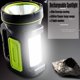thumbnail image 2 of Linterna LED ultrapotente recargable por USB 135000 lúmenes 6000 mAh con luz lateral Linterna impermeable de alta potencia para emergencias Senderismo Camping Caza, 2 of 4