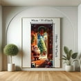 thumbnail image 3 of JoyMoreHome Christmas Door Cover, Easy Installation, 35.4x71 Inch Christmas Theme Printed Scene Decor, for Christmas Party, Home Background Ornament, 3 of 7