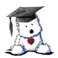 thumbnail image 2 of CafePress - Westie Graduate -  Round Wood Ornament 4", 2 of 2