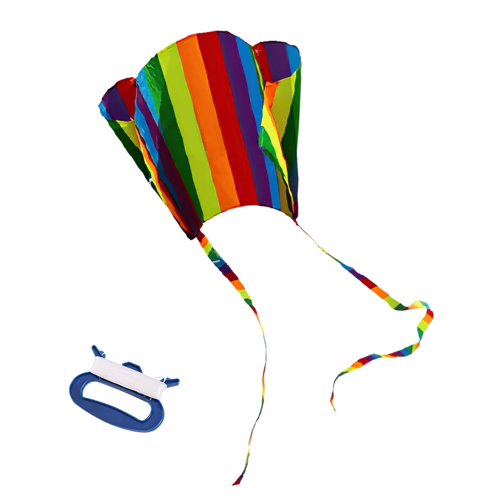 Kepooman Mini Pocket Frameless Kite for Kids Adults, Outdoor Flying Rainbow Kite for Beach Park Garden, B Kepooman Mini Pocket Frameless Kite for Kids Adults, Outdoor Flying Rainbow Kite for Beach Park Garden, B