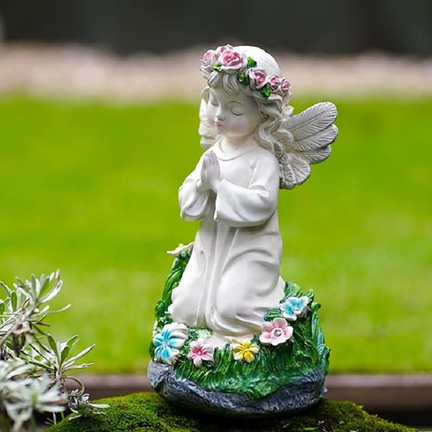Estatua Jardín en Miniatura WDOplteas Arte Elefante Solar