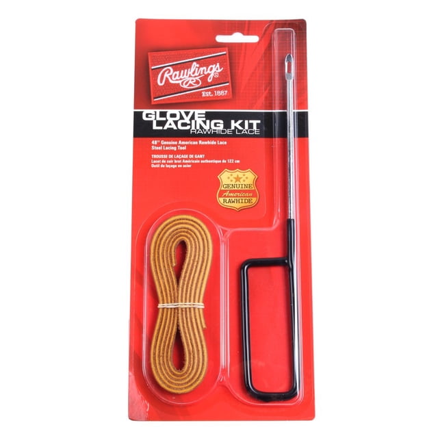 Kit de cordones para guantes Rawlings GLK-T Tan con cordones de 3/16 x 48