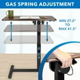 thumbnail image 3 of Mount-It! Height Adjustable Overbed Desk with Tilt Tabletop, 3 of 9