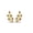 Rose, variant on Pure Elegance Leaf Blue Sapphire 14K Rose Gold Over 925 Silver Stud Earring For Women