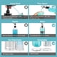 thumbnail image 5 of Dispensador de enjuague bucal BYAWAY con portavasos de vidrio de 500 ml, 5 of 6