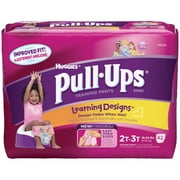 Huggies Pull-Ups Learning Design Girls' Training Pants Big Pack, Size 2T-3T, 42 Count
