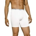 thumbnail image 2 of Fruit of the Loom Men's No Ride Up Boxer Brief Traditional Fly Large White - Traditional Fly, 2 of 2