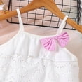 thumbnail image 6 of TAmten Toddler Baby Girl Clothes Summer Outfits Ruffle Sleeveless Shirt Kid Short Set for Girl(Pink,3-4 Years), 6 of 8