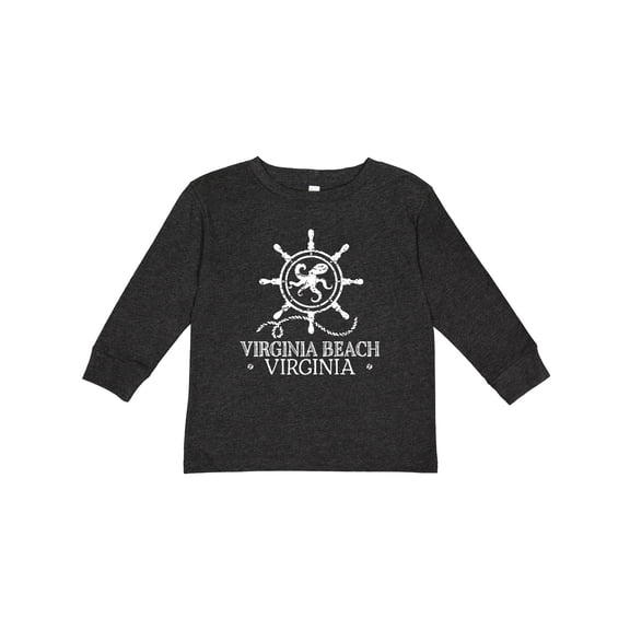 Inktastic Virginia Beach VA Nautical Boys or Girls Long Sleeve Toddler T-Shirt