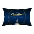 thumbnail image 1 of asddcavvf Blue Christmas Velvet Printed Lumbar Pillow Covers and Sofa Cushion Covers Size Silk Pillowcases Silk Hair Pillowcase Silk Pillowcase for Kids, 1 of 5