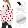 thumbnail image 3 of Balery Strawberry Bolsa Tote Estilo Estético con Cremalleras, Bolsa de Hombro, Bolsa de Compras Grande y Plegable, 3 of 8