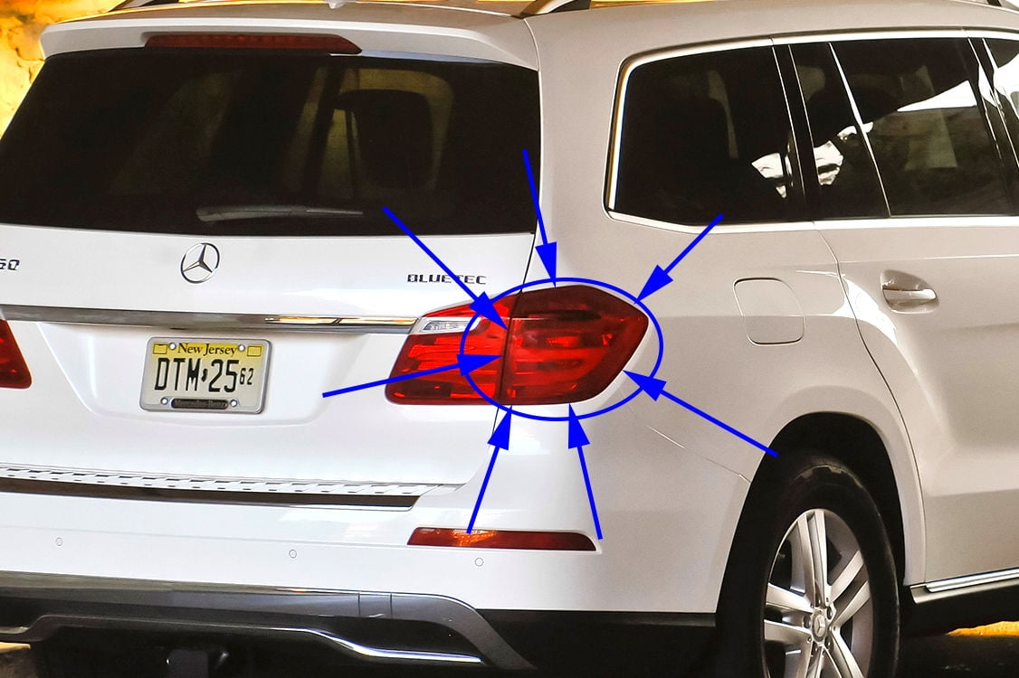 MERCEDESBENZ GLCLASS RIGHT OUTER TAIL LIGHT REAR LAMP GL550 GL450