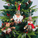 thumbnail image 4 of Christmas Ornaments Hanging Reindeer Decorations Santa/Snowman/Elk Ornaments for Christmas Tree Pendant Holiday Party Decor, 4 of 5