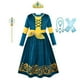 thumbnail image 1 of Disfraz de Brave Merida para niña, traje largo de princesa para fiesta, Halloween, regalo de Navidad, Carnaval Fivean unisex, 1 of 2