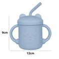 thumbnail image 2 of Vaso de entrenamiento de silicona con pajita para niños pequeños de 8 meses, 2 of 5