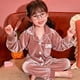 thumbnail image 2 of Conjunto de Pijamas de terciopelo Coral para niños y niñas, ropa de dormir de franela cálida de manga larga, traje de año nuevo para el hogar, Navidad, Invierno, 2 of 2