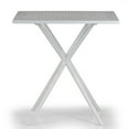 thumbnail image 6 of Basma White Plastic Square Dining Table, 6 of 8