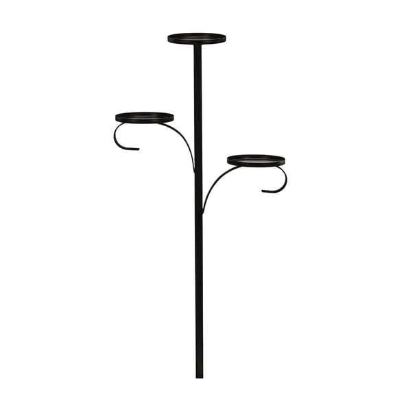 Black Triple Tree Topper,Tree Topper Candle Holder,Christmas Topper 3 Tier Candle Holder for Christmas Tree for Indoor and Outdoor
