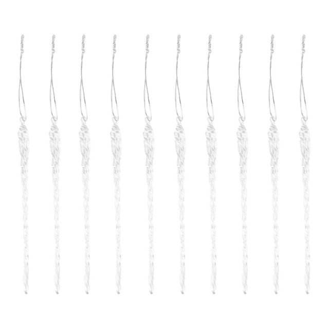 GAXIRE 36 colgantes de carámbanos de simulación para árbol de Navidad.