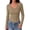 Khaki, variant on Zeagoo Long Sleeve Shirts for Women V Neck Top Ribbed Knit Fitted Basic Tee Going Out Tops Casual Fall Trendy