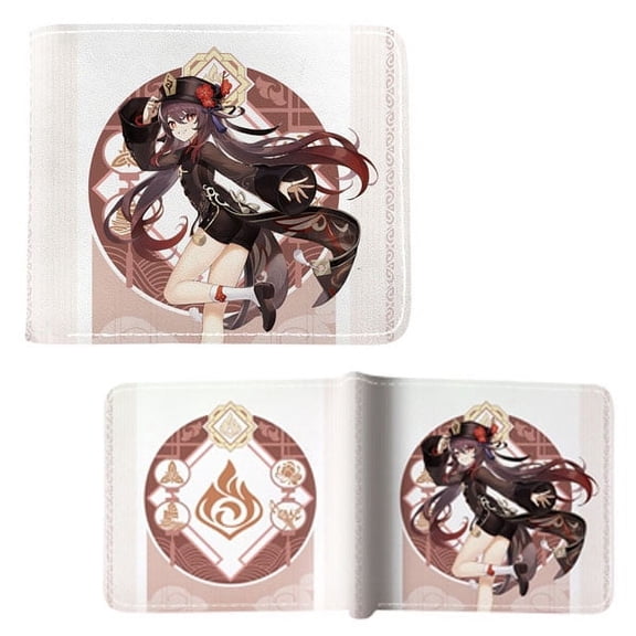 Hu Tao Poster - Genshin Impact 4x5" Bi-Fold Wallet