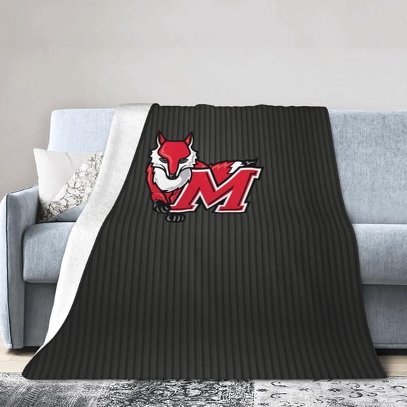 Marist College Fleece Blanket, Very Soft Microfiber Flannel Blanket for Couch Warm and Cozy for All Seasons