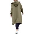 thumbnail image 5 of Sherrylily Winter Women Zip Up Hoodie Casual Long Fashion Sweatshirts Jackets Coat with Pockets, 5 of 5