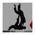 thumbnail image 1 of Wallhogs Martial Arts Throwing II Silhouette Cutout Wall Decal, 1 of 2