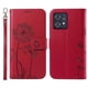 thumbnail image 1 of For Motorola Edge 40 Neo 5G Leather Case Wallet Phone Cover Dandelion Imprint - Green, 1 of 5