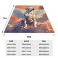 thumbnail image 3 of Sikiie Colorful Cloud Spotted Dog Ultra-Soft Micro flannel Blanket Luxury All Seasons Warm Blanket for Bedding Sofa and Travel (4 sizes)-60"x50", 3 of 7