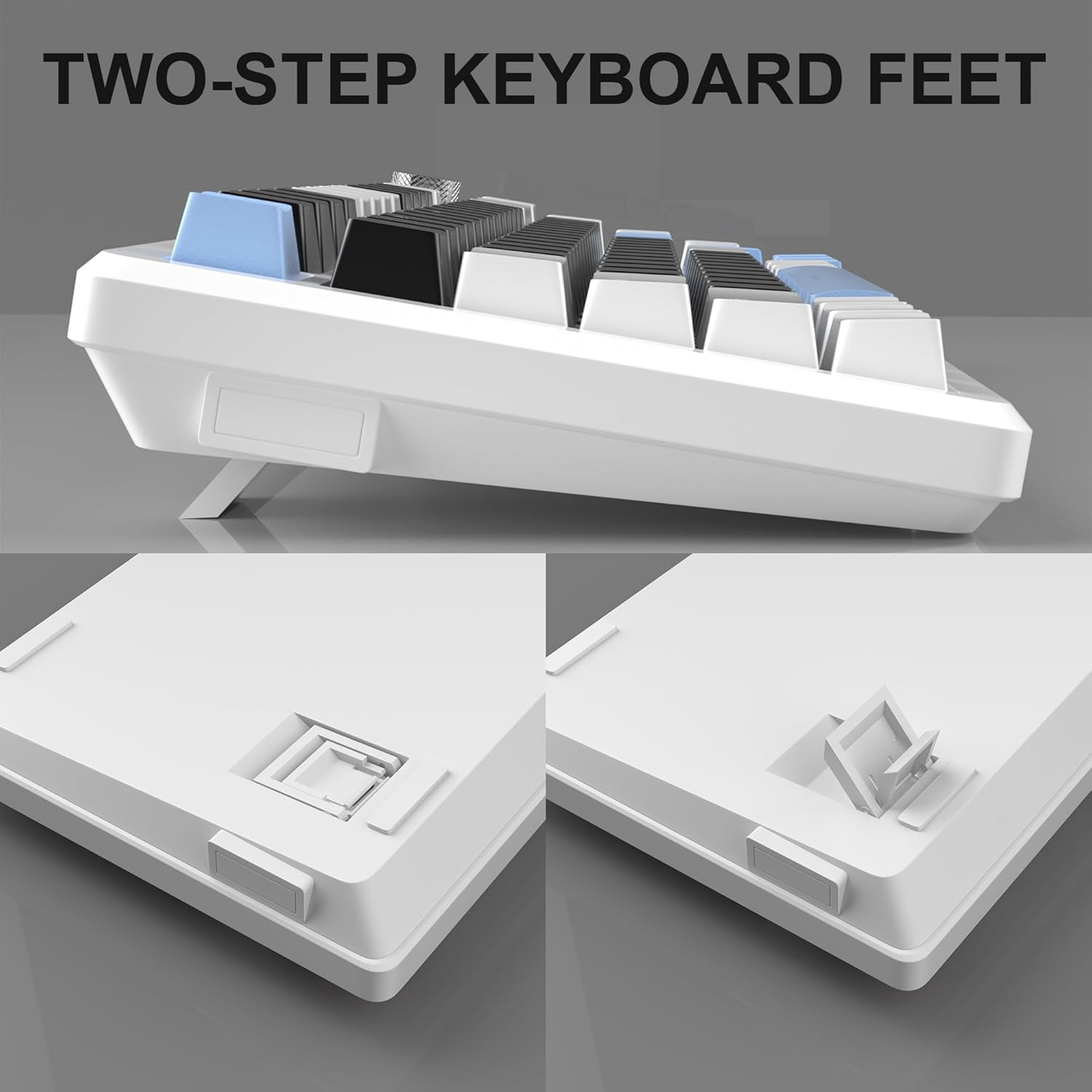 MageGee 75% Mechanical Gaming Keyboard, Red Switches, EVA Foam, Knob Control, STAR75 Portable NKRO