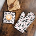 thumbnail image 5 of Boston Terrier Puppy Dog Kitchen Oven Mitt and Pot Holder Sets 2 Pcs for Baking, Cooking and Grilling, Heat Resistant Up To 392 °F, 5 of 7