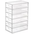 thumbnail image 2 of Organizador de cajones de escritorio Caja de almacenamiento transparente de múltiples capas Versátil Soporte para guardar chucherías, 2 of 5