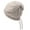 Beige, variant on Women Men Hat Knitting Drawstring Solid Color Soft Piled Decorative Head Elastic Unisex Skull Beanies for Daily Wear Khaki