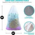 thumbnail image 2 of 2 Pack Mesh Laundry Bags,Laundry Hamper Liner for Dirty Clothes,Reusable Laundry Bags with Drawstring Closure,Foldable Heavy Duty Large Laundry Bags for Home,Travel and Dorms,White,24x 36 in, 2 of 8