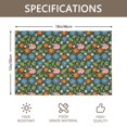 thumbnail image 3 of Placemat, Pioneer Flower Floral Print Pattern Place Mats Table Mat Set Of 2, PVC Washable Placemats for Party Kitchen Dining Decoration, 18x12 Inch, Fade Resistant, 3 of 6