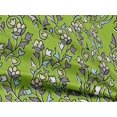 thumbnail image 4 of oneOone Rayon Light Green Fabric Leaves & Flower Floral Sewing Craft Projects Fabric Prints By Yard 56 Inch Wide, 4 of 5