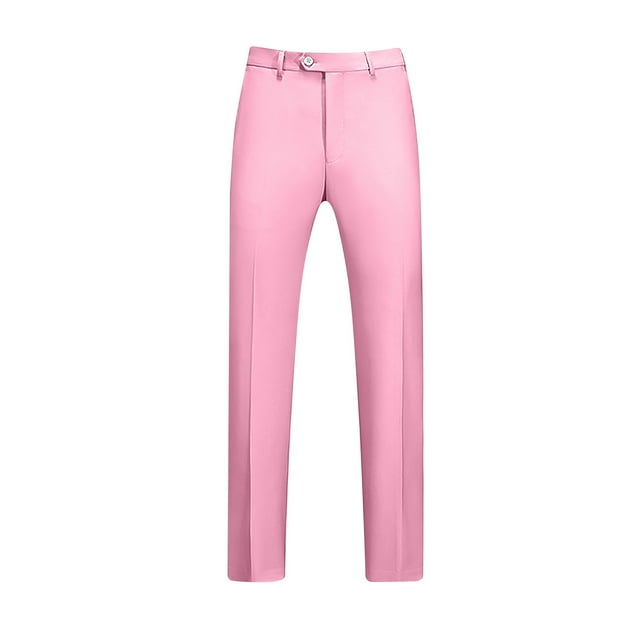 AherBiu Mens Dress Pants Pantalon Habillé pour Homme Taille Extensible devant Plat Grande Taille Coupe Ajustée Pantalon Extensible Classique Confortable
