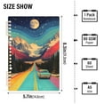 thumbnail image 2 of FORMRS 1-Subject Spiral Notebook 8" x 5" College Ruled 60 Refillable Sheet A5 Hard Cover, Colorful Road, 2 of 7