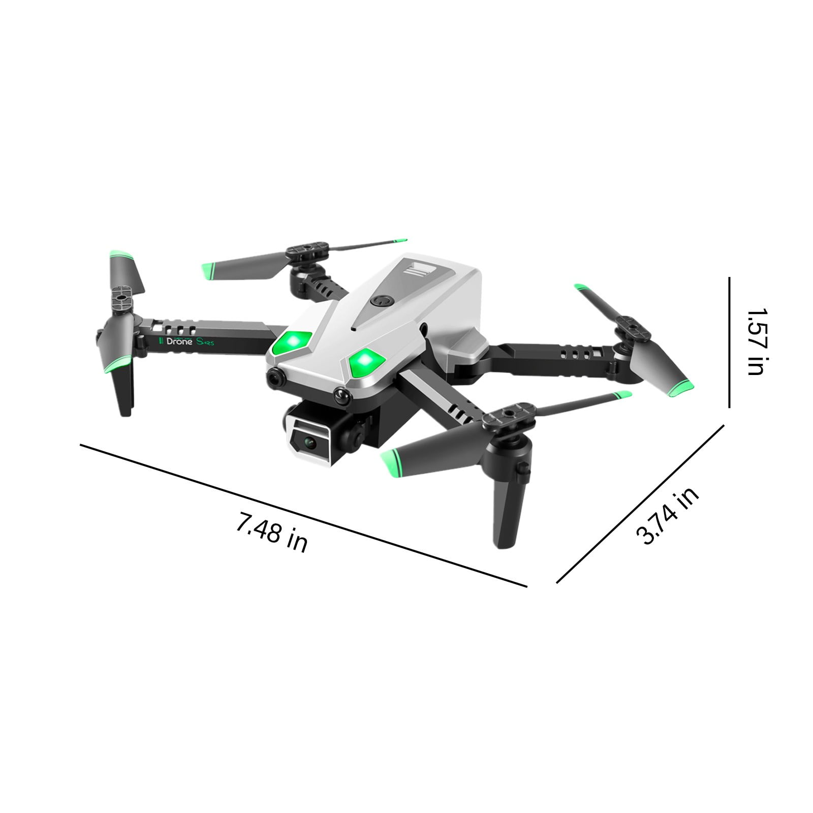 ESULOMP Drone with Dual 1080P HD FPV Camera Remote Control Toys Gifts for Boys Girls with Altitude Hold Headless Mode Start Speed Adjustment