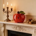 Ceramic Red Apples Ornaments Night Lights With Button Battery For Home ...