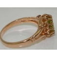 thumbnail image 5 of LBG British Made 14k Rose Gold Natural Peridot Womens Engagement Ring - 33 size options - Size 10.75, 5 of 7