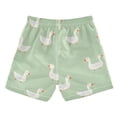 thumbnail image 2 of Cute Geese Pattern Swim Trunks Quick Dry Beach Pool Board Shorts Lightweight Stylish Print Sizes 2T to XL, 2 of 8