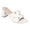 Alexis White, variant on GC Shoes Womens Block Heeled Sandals, Open Toe Fashion Heels, Twist Cross Band Slip On High Heel Dress Slides, Dara/Black/8
