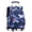 Blue Geometry, variant on Rolling Backpack Large-capacity Wheeled Backpack Waterproof Trolley School Bag,Pink (6 Wheels)
