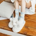 thumbnail image 3 of Jumpingount Calcetines de cama de invierno Tobillo Animal Print Calcetín de tubo medio para mujer Pingüino Type3 NO3, 3 of 6